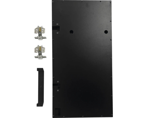 Schranktür mit Scharnieren und Griff