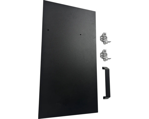 Schranktür mit Scharnieren und Griff