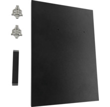 Möbelplatte mit Scharnieren und Kantenumleimer