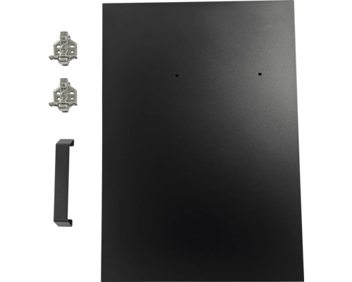 Schranktür mit Scharnieren und Griff