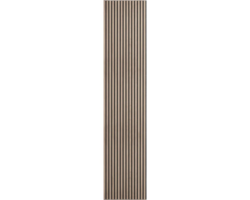 Akustikpaneel mit Holzlamellen zur Wandgestaltung
