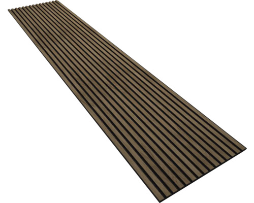 Akustikpaneel Farbton Eiche geräuchert 2600x560x18 mm Holzpaneel für Wand- und Deckenverkleidung