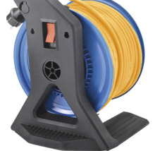 Kabeltrommel mit gelbem Kabel