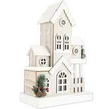 Dekorative Holzhaus Weihnachtsdekoration