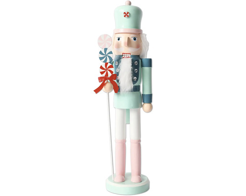 Dekorative Nussknacker Figur mit Süßigkeiten Verzierungen.