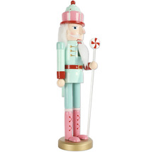 Dekorative Nussknackerfigur mit Zuckerstange