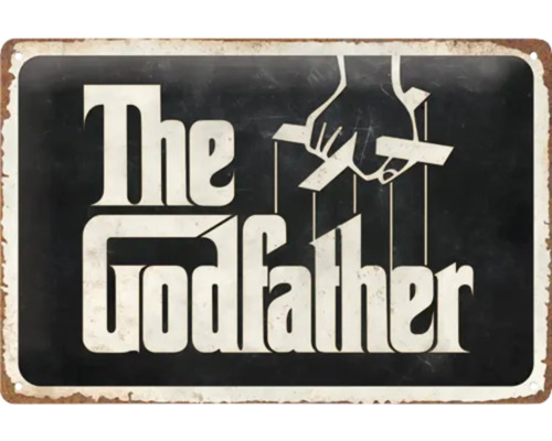 Blechschild mit dem Schriftzug Der Pate