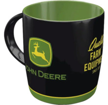 John Deere Keramiktasse mit Firmenlogo