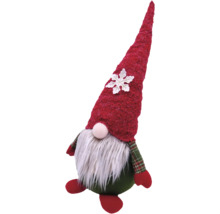 Dekorativer Zwerg mit roter Mütze und Bart als Weihnachtsdekoration