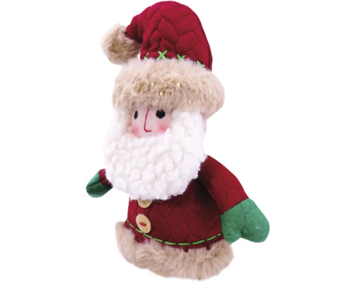 Weihnachtsmann Dekofigur mit roter Mütze und weißem Bart