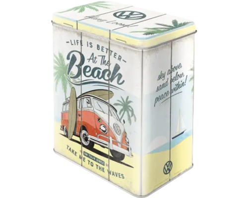 Metalldose mit Volkswagen Bus Motiv