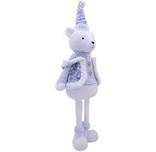 Dekofigur Teddybär mit Mütze und Jacke