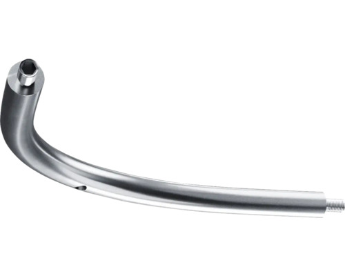 Duschvorhangbogen Burschberg 10 mm edelstahl gebürstet Gebogener Inbusschlüssel aus Metall mit Gewinde