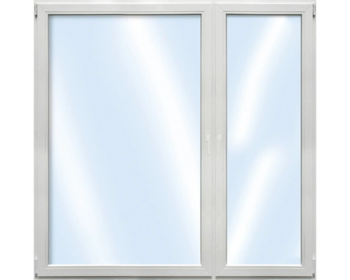 Weißes Kunststofffenster mit Dreh-Kipp-Funktion