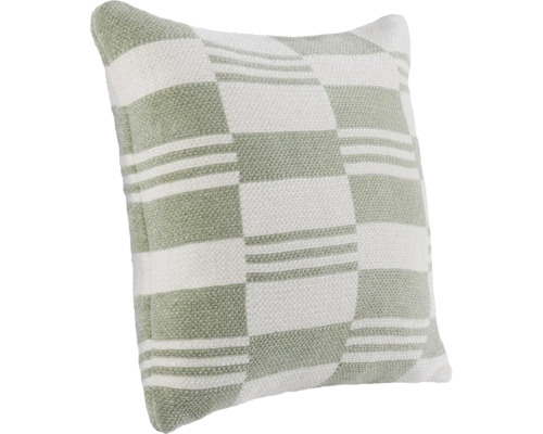 Dekokissen mit Streifen- und Karomuster