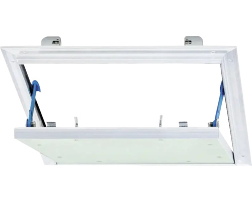 Revisionsklappe Alumatic mit Gipskartoneinlage GKBI 12,5 mm und Fangsicherung 1000 mm x 1000 mm