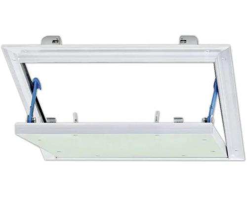 Revisionsklappe Alumatic mit Gipskartoneinlage GKBI 2 x 12,5 mm und Fangsicherung 600 mm x 600 mm