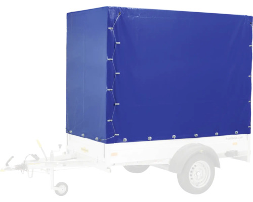 Blaues Planengestell für Anhänger