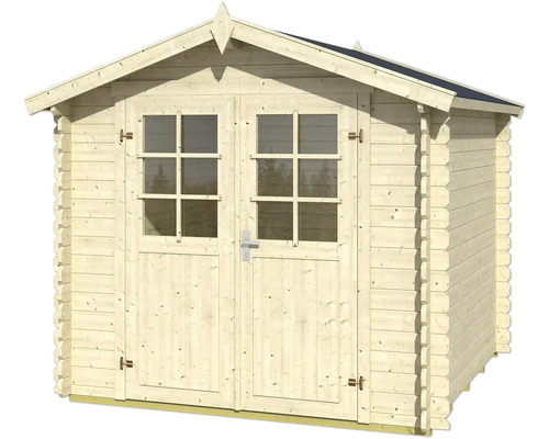 Gartenhaus aus Holz mit Doppeltür und Fenstern