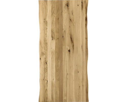 Holzplatte aus Eiche mit Baumkante