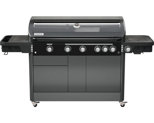 Tenneker Holzkohlegrill mit Seitenablagen und Unterschrank