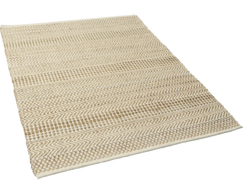 Rechteckiger Teppich mit Zickzackmuster