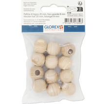 Packung mit Holzkugeln, 20 mm Durchmesser, 8 mm Bohrung