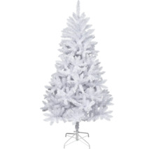 Weißer künstlicher Weihnachtsbaum auf Metallständer