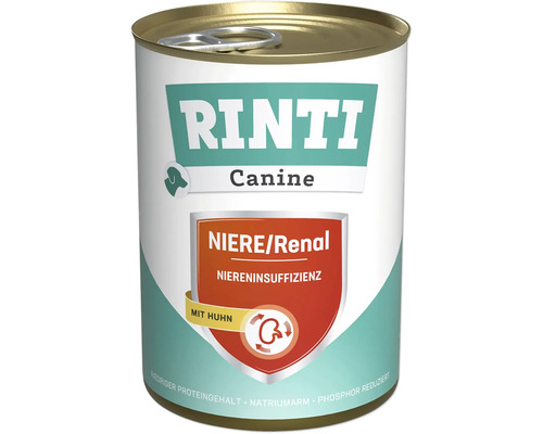 Hundefutter nass RINTI Canine Nieren-Diät, reduzierter Eiweißgehalt 400 g