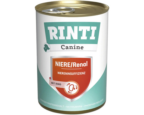 Hundefutter nass d RINTI Canine Niere / Renal, Niereninsuffizienz Rind 400 g
