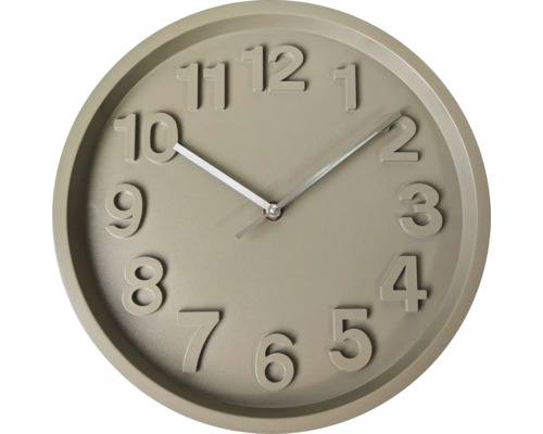 Wanduhr mit erhabenen Ziffern