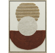 Dekorative Wandkunst mit geometrischen Formen und Textur