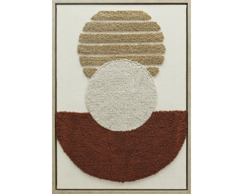 Dekorative Wandkunst mit geometrischen Formen und Textur