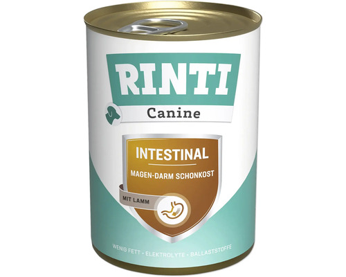 Hundefutter nass RINTI Canine Intestinal Magen-Darm / Bauchspeicheldrüse Lamm 400 g