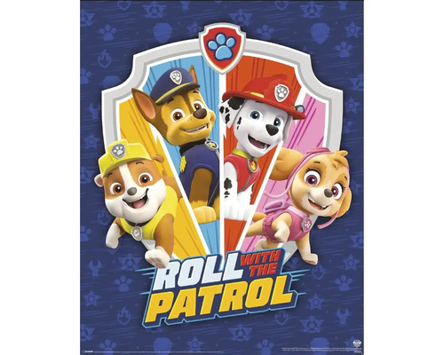Decopanel Paw Patrol 40x50 cm Paw Patrol Roll with the Patrol Poster