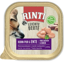 Rinti Leichte Beute Hühnchen und Ente Hundefutter, 300 Gramm
