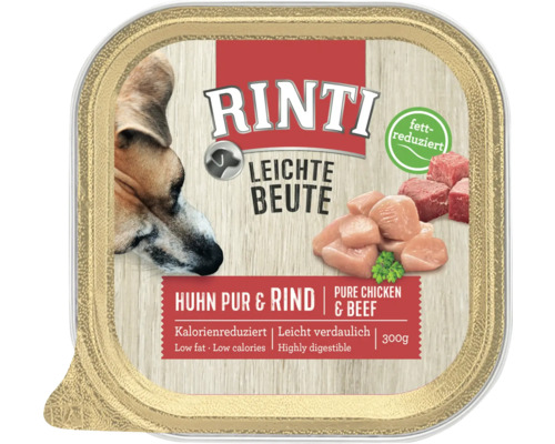 Hundefutter nass RINTI Leichte Beute Huhn & Rind 300 g