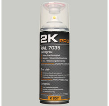 2K Pro hellgraue RAL 7035 Spraydose mit hoher Kratzfestigkeit, Benzin- und Lösungsmittelbeständigkeit sowie UV- und Witterungsbeständigkeit