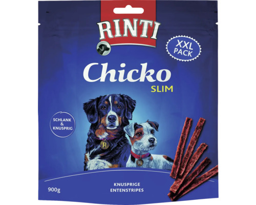 Hundesnack Rinti Extra Chicko Slim Ente XXL 900 g Rinti Chicko Slim Entenstreifen im XXL Pack für Hunde, 900 Gramm