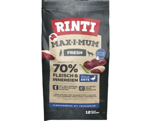 Hundefutter trocken Rinti Max-i-mum Ente 12 kg