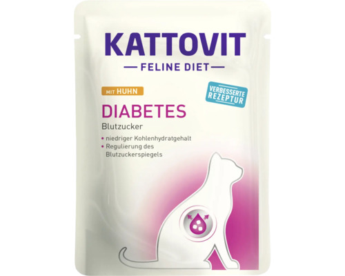 Katzenfutter nass Kattovit Diatetes Huhn 85 g Katzenfutter nass Kattovit Diatetes Huhn 85 g