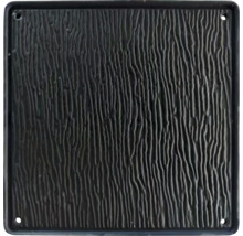 Schwarze Bodenplatte mit Holzstruktur