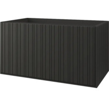 Rechteckiger Pflanzkasten mit vertikalen Rillen