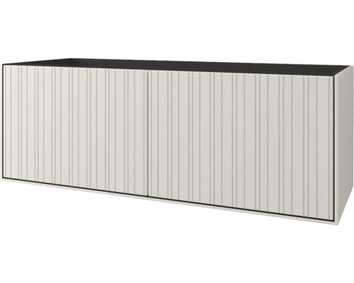 Waschtischunterschrank mit zwei Türen und gerillter Front