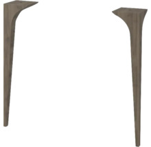 Zwei Möbelfüße aus Holz