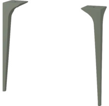 Zwei Tischbeine aus Metall