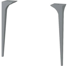 Zwei Tischbeine aus Metall