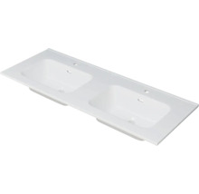 Keramikwaschtisch mit zwei Becken