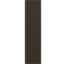 Dunkle Holzpaneele zur Wandverkleidung