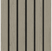 Akustikpaneele mit Holzoberfläche und schwarzem Filz